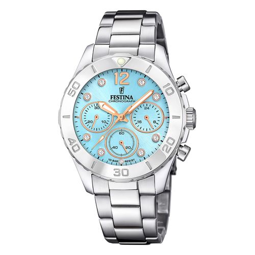 Festina Montre Femme Acier Inoxydable Argent Festina Montre-Bracelet Boyfriend Uf20603/4