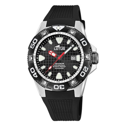Montre Homme Lotus Silicone Noir Montre-Bracelet Lotus Classic Ul18927/D