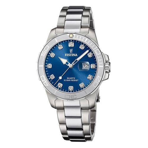 Festina Montre Femme Acier Inoxydable Argent Festina Montre-Bracelet Boyfriend Uf20503/6