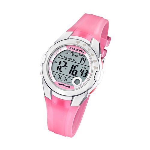 Calypso Montre Femme K5571/2 Montre-Bracelet En Plastique Pur Numérique Rose Uk5571/2
