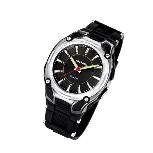 Montre Pour Hommes Calypso K5560/2 Montre-Bracelet En Plastique Pur Analogico Noir Uk5560/2