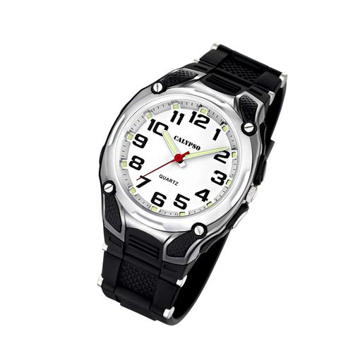 Montre Pour Hommes Calypso K5560/4 Montre-Bracelet En Plastique Pur Analogico Noir Uk5560/4