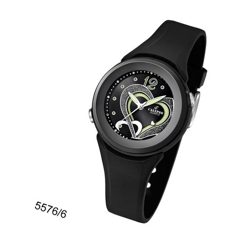 Montre Femme Calypso K5576/6 Montre-Bracelet En Plastique Pur Analogico Noir Uk5576/6
