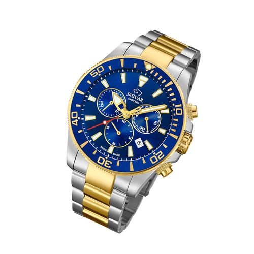 Jaguar Montre Homme J862/1 Montre-Bracelet En Acier Inoxydable Exécutif Argent Or Uj862/1