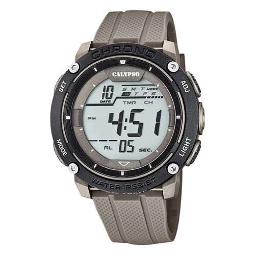 Montre Pour Homme Calypso En Plastique Gris Montre-Bracelet Numérique Calypso Uk5820/1