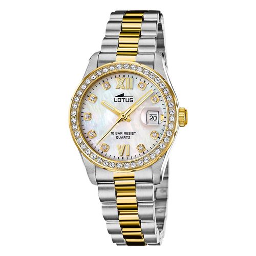 Montre Femme Lotus Acier Inoxydable Argent Or Montre-Bracelet Lotus Classic Ul18978/1