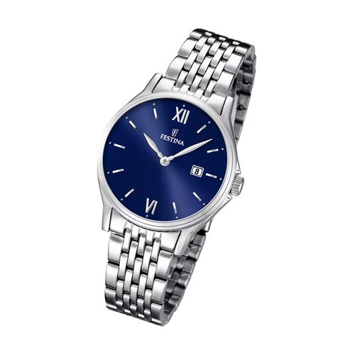 Festina Montre Femme-Homme F16748/3 Montre-Bracelet En Acier Inoxydable Classique Argent Uf16748/3