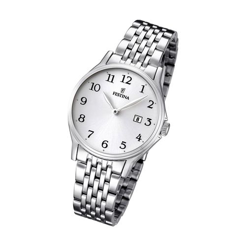 Montre Femme-Homme Festina , F16748/1, Montre-Bracelet En Acier Inoxydable, Argent Classique Uf16748/1