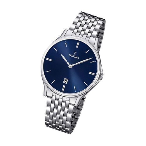 Festina Montre Homme F16744/3 Montre-Bracelet En Acier Inoxydable Classique Argent Uf16744/3