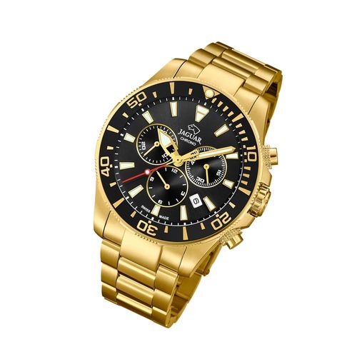 Jaguar Montre Homme Sport J864/3 Montre-Bracelet En Acier Inoxydable Exécutif Or Uj864/3