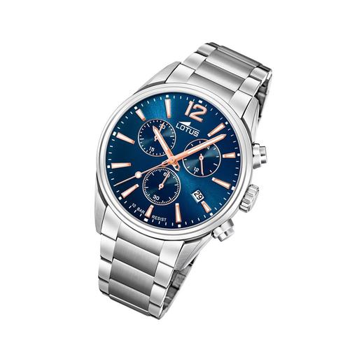 Lotus Montre Homme Sport 18690/2 Montre-Bracelet En Acier Inoxydable Chrono Argent Ul18690/2