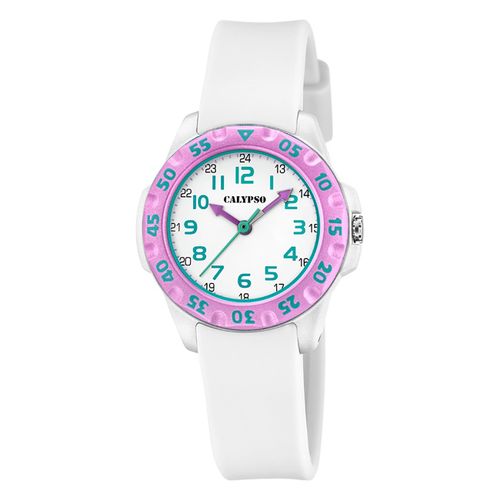 Montre Pour Enfants Calypso En Plastique Blanc Montre-Bracelet Junior Calypso Uk5829/1