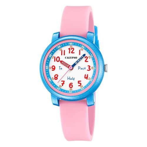 Montre Pour Enfants Calypso En Plastique Silicone Rose Montre-Bracelet Junior Calypso Uk5827/2