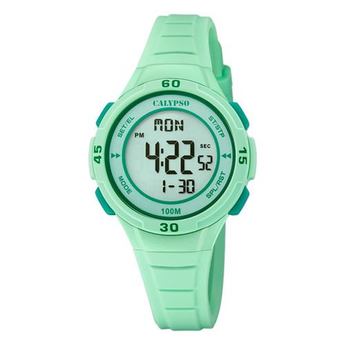 Montre Jeunesse Calypso En Plastique Vert Menthe Montre-Bracelet Junior Calypso Uk5830/1