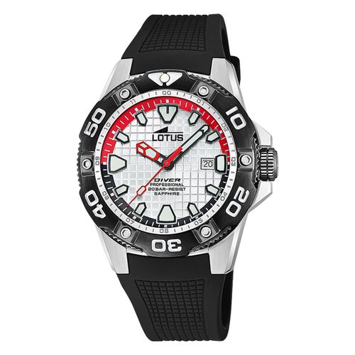 Montre Homme Lotus Silicone Noir Montre-Bracelet Lotus Classic Ul18927/1