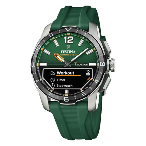 Montre Homme Festina Silicone Vert Montre Bracelet Connectée Festina Uf23000/2