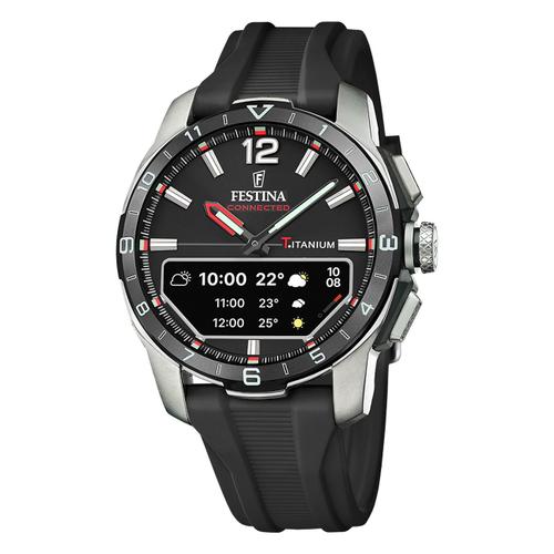 Montre Homme Festina Silicone Noir Montre Bracelet Connectée Festina Uf23000/4