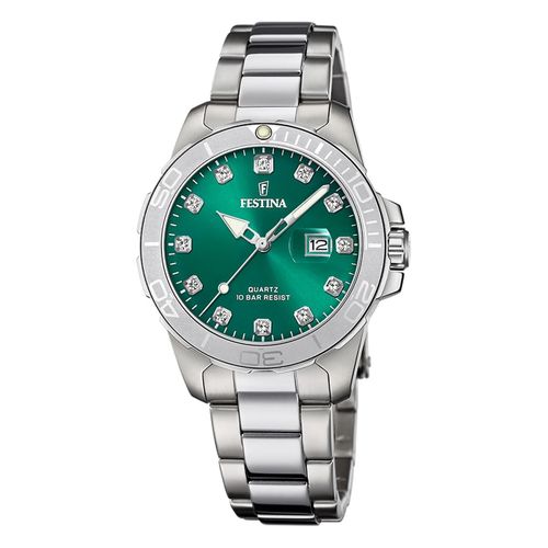 Festina Montre Femme Acier Inoxydable Argent Festina Montre-Bracelet Boyfriend Uf20503/7