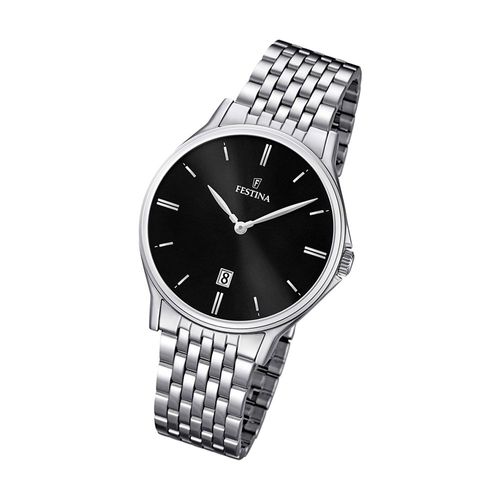 Festina Montre Homme F16744/4 Montre-Bracelet En Acier Inoxydable Classique Argent Uf16744/4