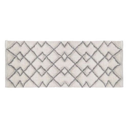 Tapis De Salle De Bain "Ethnique" 50x120cm Gris