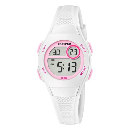 Montre Jeunesse Calypso Silicone Blanc Montre-Bracelet Junior Calypso Uk5831/1