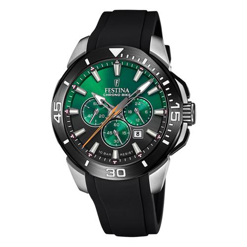 Montre Homme Festina Silicone Noir Festina Montre-Bracelet Chrono Vélo Uf20642/C