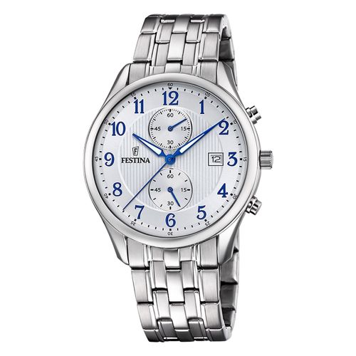 Montre Homme Festina En Acier Inoxydable Festina Montre-Bracelet Chronographe Intemporelle Uf6854/A