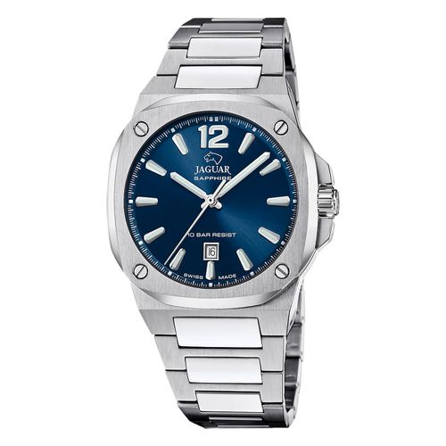 Montre Homme Jaguar En Acier Inoxydable Argenté Jaguar Rc. Montre Uj1024/1
