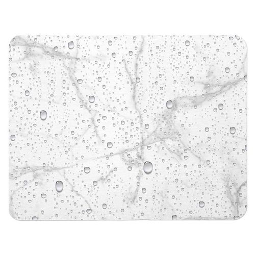 Paris Prix - Tapis De Bain À Motifs "Aqua" 35x45cm Blanc