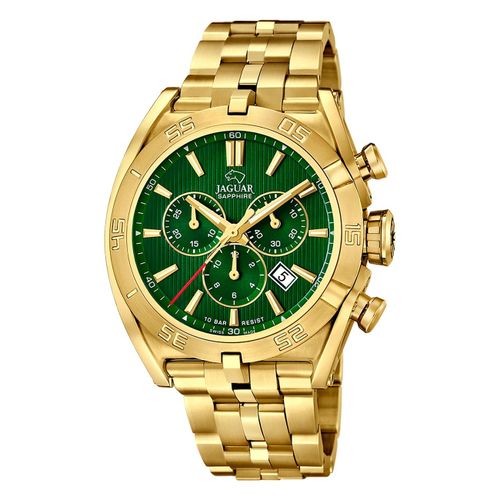 Jaguar Montre Pour Homme En Acier Inoxydable Or Jaguar Montre-Bracelet De Direction Uj853/A