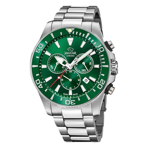 Jaguar Montre Pour Hommes En Acier Inoxydable Argenté Jaguar Montre-Bracelet De Direction Uj861/4