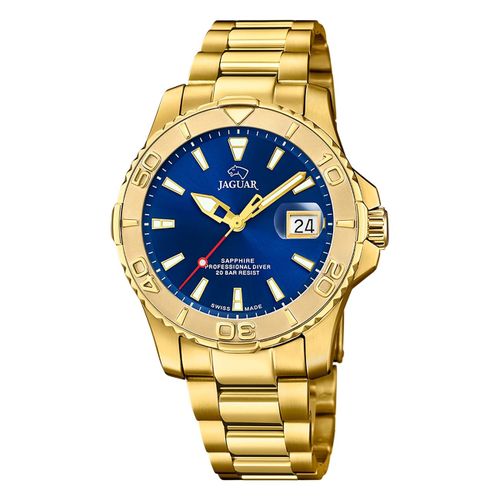 Montre Homme Jaguar Acier Inoxydable Or Jaguar Montre-Bracelet Pro Diver Uj971/2