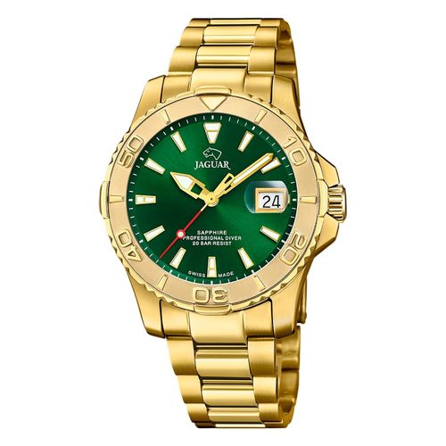 Montre Homme Jaguar Acier Inoxydable Or Jaguar Montre-Bracelet Pro Diver Uj971/1