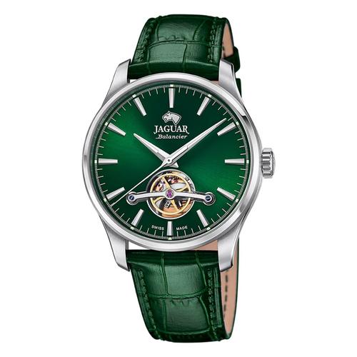 Jaguar Montre Homme Cuir Vert Jaguar Montre-Bracelet À Équilibrage Uj966/4