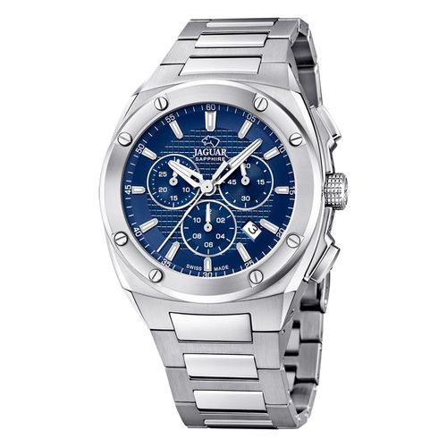 Jaguar Montre Pour Hommes En Acier Inoxydable Argenté Jaguar Montre-Bracelet De Direction Uj805/B