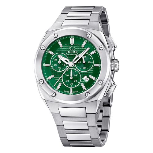 Jaguar Montre Pour Hommes En Acier Inoxydable Argenté Jaguar Montre-Bracelet De Direction Uj805/C
