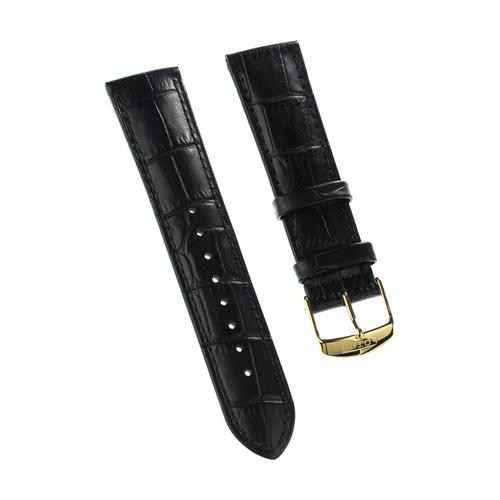 Bracelet De Montre Lotus Pour Hommes, 22mm, Bracelet En Cuir Noir Pour Lotus L18156 L18150 L18154 Ula18156/S