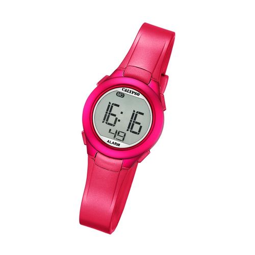 Calypso Montre Femme K5677/4 Montre-Bracelet En Plastique Pur Numérique Rose Uk5677/4