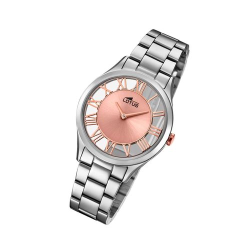 Montre-Bracelet Lotus Pour Femme, Analogique Argentée, Bracelet En Acier Inoxydable 18395/3 Ul18395/3