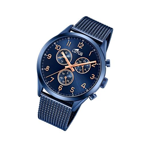 Lotus Montre Homme Sport 18638/1 Montre-Bracelet En Acier Inoxydable Minimaliste Bleu Ul18638/1