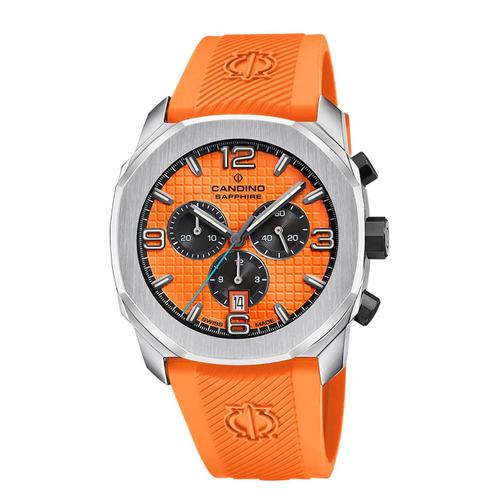 Candino Montre Homme Caoutchouc Orange Candino Montre-Bracelet De Sport Uc4774/2