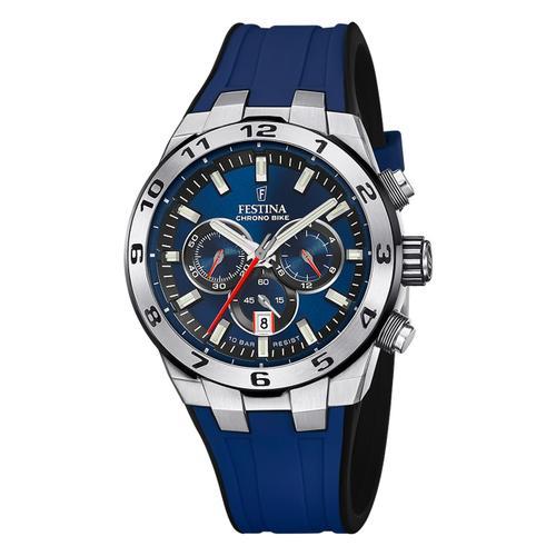 Montre Homme Festina Silicone Bleu Festina Montre-Bracelet Chrono Bike Uf20671/1