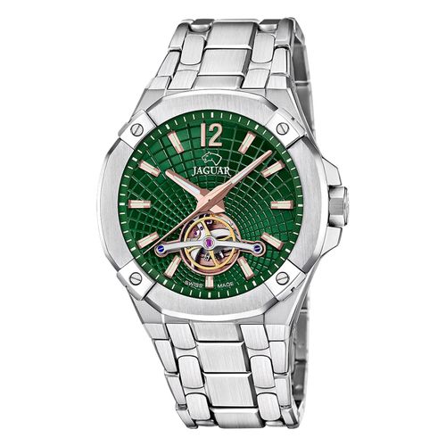 Montre Pour Hommes Jaguar En Acier Inoxydable Argenté Jaguar Montre-Bracelet À Équilibrage Uj1007/3