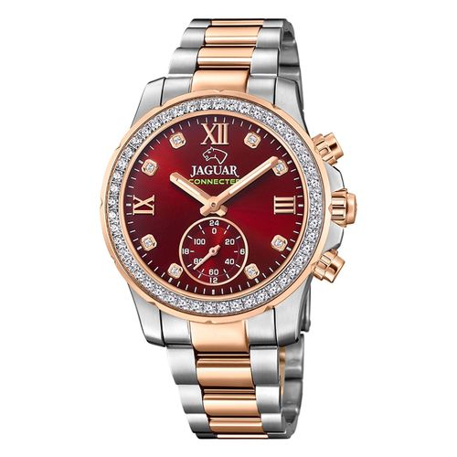Montre Femme Jaguar Acier Inoxydable Argent Or Rose Jaguar Montre Bracelet Connectée Uj981/3