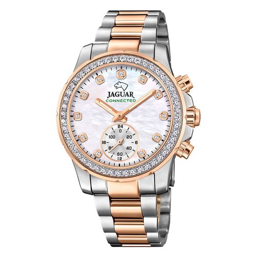 Montre Femme Jaguar Acier Inoxydable Argent Or Rose Jaguar Montre Bracelet Connectée Uj981/1
