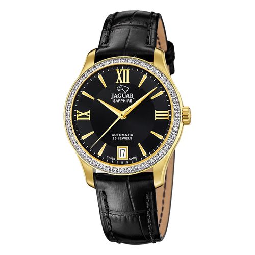 Montre Femme Jaguar Cuir Noir Jaguar Montre-Bracelet Heritage Uj999/B