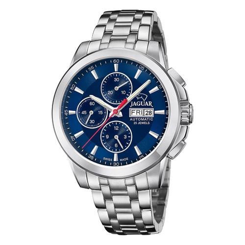 Montre Homme Jaguar Acier Inoxydable Argent Jaguar Montre Bracelet Le Chronographe Uj978/6