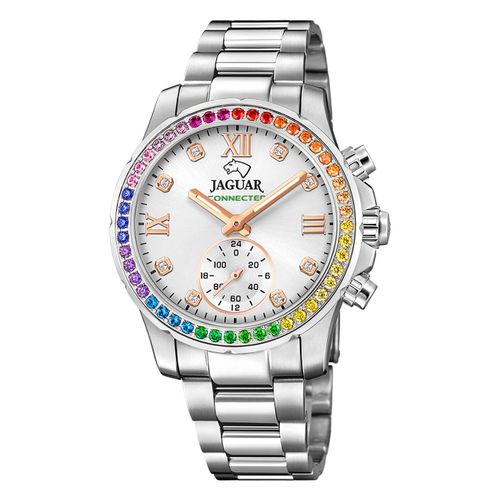 Montre Femme Jaguar Acier Inoxydable Argent Montre Bracelet Connectée Jaguar Uj980/4