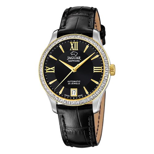 Montre Femme Jaguar Cuir Noir Jaguar Montre-Bracelet Heritage Uj998/B