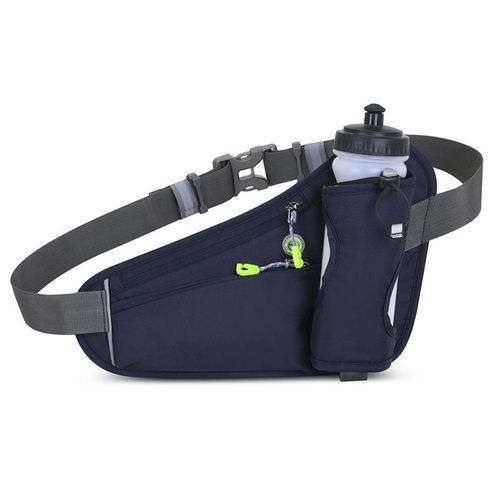 Ceinture Running - Aqsacokiya - Sac Banane Sport Belt Avec Poche Etanche Ceinture Réglable Homme Femme Randonnée Voyage - Bleu Foncé